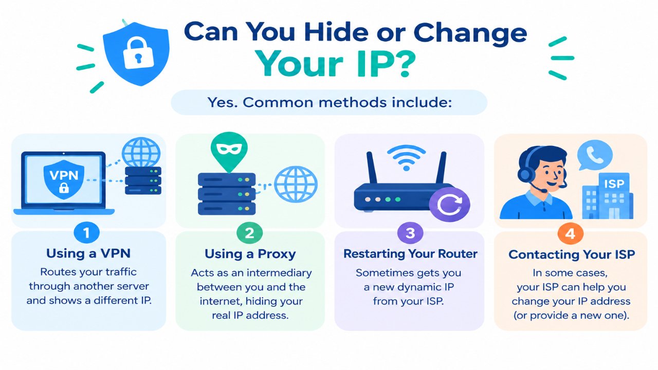 Can You Hide or Change Your IP