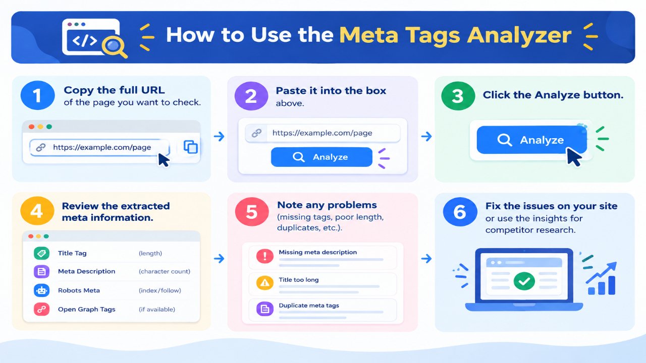 How to Use the Meta Tags Analyzer