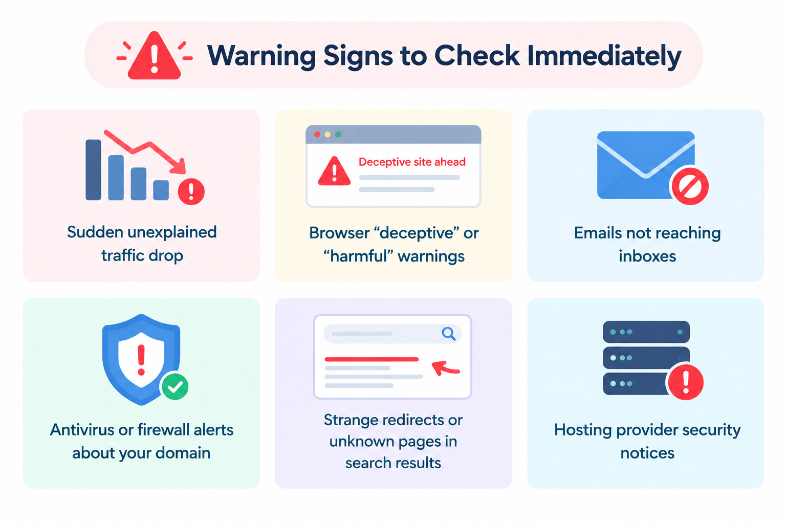 Warning Signs to Check Immediately